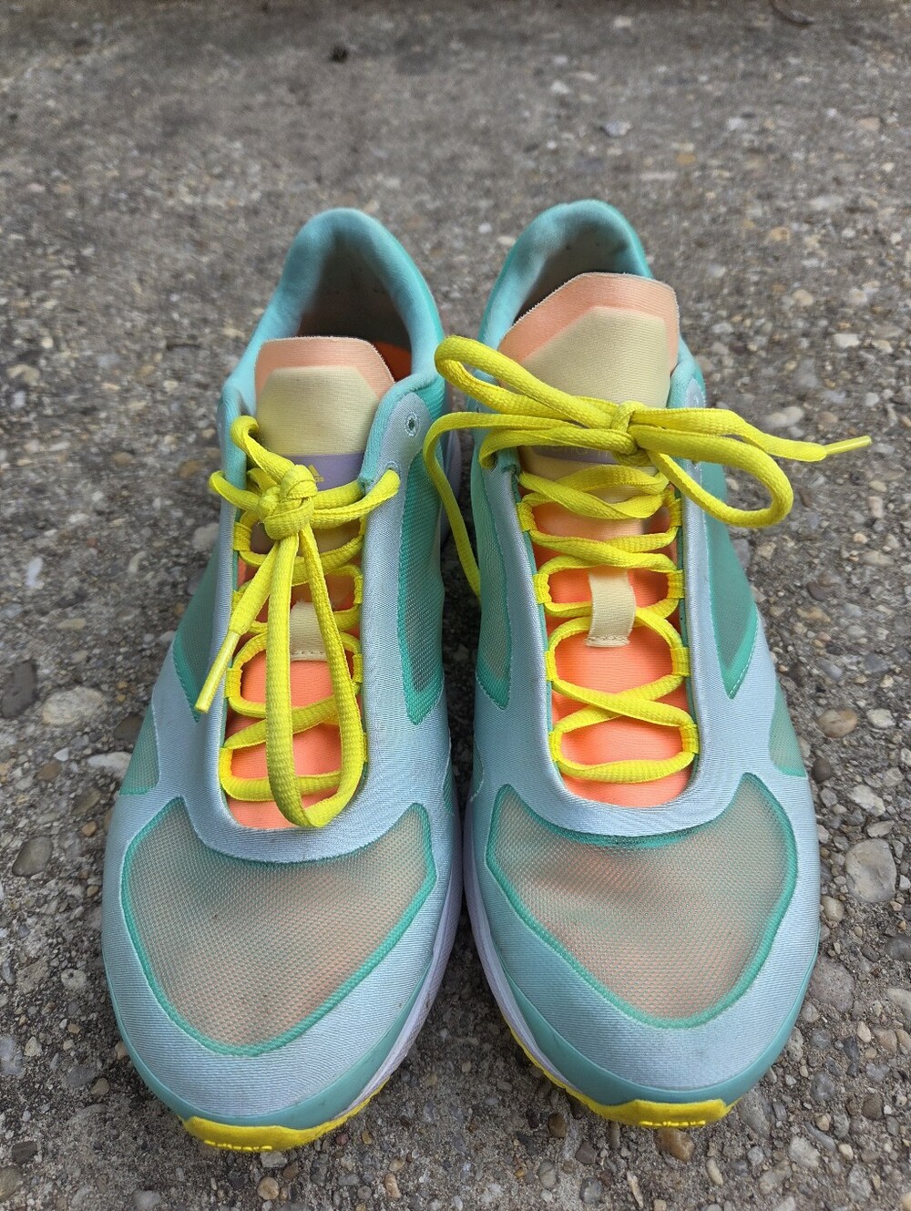 Women’s Mint & Neon Yellow Athletic Adidas  Stella Mccartney